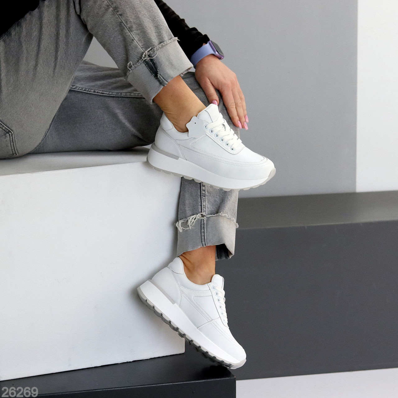 Повсякденні зимові чорні кросівки